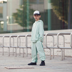 Load image into Gallery viewer, Light Green Glass 1x1 Rib Knit | See You At Six | By The Half Yard
