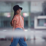 Load image into Gallery viewer, Melon Punch 1x1 Rib Knit | See You At Six | By The Half Yard
