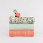 Load image into Gallery viewer, Melon Punch 1x1 Rib Knit | See You At Six | By The Half Yard
