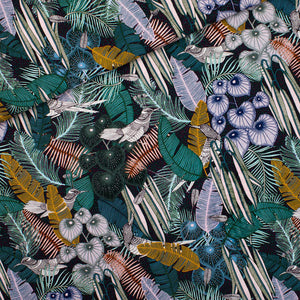 1YD 23IN REMNANT; Foliage Song Rayon Viscose | See You At Six