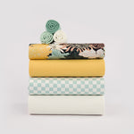 Load image into Gallery viewer, Sea Garden Ecovero Viscose Satin | See You At Six | By The Half Yard
