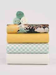 Load image into Gallery viewer, Sea Garden Ecovero Viscose Satin | See You At Six | By The Half Yard
