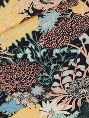 Load image into Gallery viewer, Sea Garden Ecovero Viscose Satin | See You At Six | By The Half Yard
