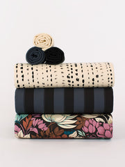 Load image into Gallery viewer, Verticals NNWW French Terry | India Ink | See You At Six | By The Half Yard