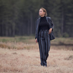 Load image into Gallery viewer, India Ink Verticals NNWW Linen Viscose | See You At Six | By The Half Yard
