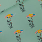 Load image into Gallery viewer, Zeus Needs Shade French Terry | Granite Green | See You At Six | By The Half Yard
