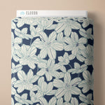 Load image into Gallery viewer, Stripe Blooms Cotton Double Gauze | Sienna And Indigo | Cloud9
