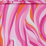Load image into Gallery viewer, Pinks Groovy Waves Swim Tricot | Italian Designer Deadstock | By The Half Yard

