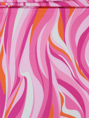 Load image into Gallery viewer, Pinks Groovy Waves Swim Tricot | Italian Designer Deadstock | By The Half Yard
