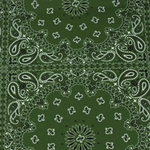 Load image into Gallery viewer, Bandana on Kelp Swim Tricot | Italian Designer Deadstock | By The Half Yard
