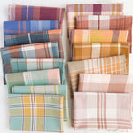 Load image into Gallery viewer, 1YD 21IN REMNANT; Soft Rose Arcade Plaid Woven | Fableism Supply Co
