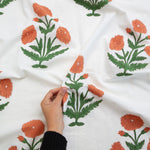 Load image into Gallery viewer, Boho Floral in Sienna | Indian Block Print: Cottage | Fableism Supply Co
