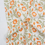 Load image into Gallery viewer, Trumpet Vines in Sage | Indian Block Print: Cottage | Fableism Supply Co
