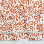 Load image into Gallery viewer, Trumpet Vines in Sienna | Indian Block Print: Cottage | Fableism Supply Co
