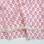 Load image into Gallery viewer, Stamp Floral in Pink | Indian Block Print: Cottage | Fableism Supply Co
