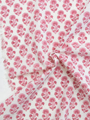Load image into Gallery viewer, Stamp Floral in Pink | Indian Block Print: Cottage | Fableism Supply Co