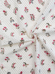 Load image into Gallery viewer, Dottie Floral in Cream | Indian Block Print: Cottage | Fableism Supply Co