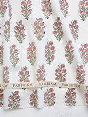 Load image into Gallery viewer, Wild Floral in Blushing | Indian Block Print: Cottage | Fableism Supply Co