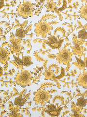 Load image into Gallery viewer, Country Floral in Yellow | Indian Block Print: Cottage | Fableism Supply Co