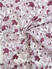 Load image into Gallery viewer, Cozy Floral in Purple | Indian Block Print: Cottage | Fableism Supply Co