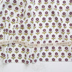 Load image into Gallery viewer, Flowerling in Eggplant | Indian Block Print: Cottage | Fableism Supply Co
