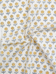 Load image into Gallery viewer, Flowerling in Yellow | Indian Block Print: Cottage | Fableism Supply Co