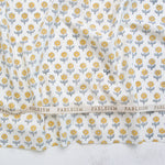 Load image into Gallery viewer, Flowerling in Yellow | Indian Block Print: Cottage | Fableism Supply Co

