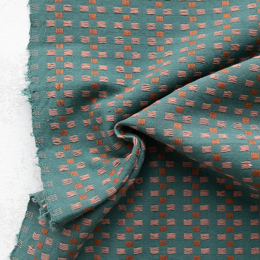 Basket Weave in Teal Canyon Springs | Fableism Supply Co