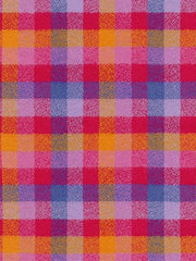 Load image into Gallery viewer, 1YD 18IN REMNANT; Magenta/Periwinkle/Melon Mini Check | Mammoth Flannel | Robert Kaufman
