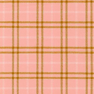 Peach/Toffee Plaid | Mammoth Flannel | Robert Kaufman