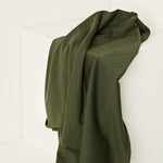 Load image into Gallery viewer, Olive Green Organic Gem Pointelle Knit | Mind The Maker | By The Half Yard

