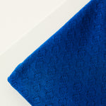 Load image into Gallery viewer, Intense Blue Organic Gem Pointelle Knit | Mind The Maker | By The Half Yard
