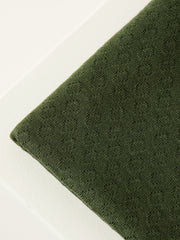 Load image into Gallery viewer, Green Khaki Organic Gem Pointelle Knit | Mind The Maker | By The Half Yard