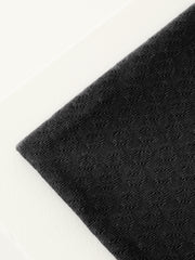 Load image into Gallery viewer, Black Organic Gem Pointelle Knit | Mind The Maker | By The Half Yard