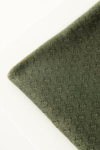Olive Green Organic Gem Pointelle Knit | Mind The Maker | By The Half Yard