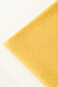 Blonde Yellow Organic Gem Pointelle Knit | Mind The Maker | By The Half Yard