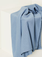 Load image into Gallery viewer, Faded Blue Organic Gem Pointelle Knit | Mind The Maker | By The Half Yard