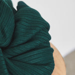 Load image into Gallery viewer, Bottle Green Organic Selanik Rib Knit | Mind The Maker | By The Half Yard
