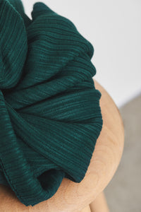 Bottle Green Organic Selanik Rib Knit | Mind The Maker | By The Half Yard