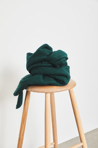 Bottle Green Organic Selanik Rib Knit | Mind The Maker | By The Half Yard