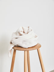 Load image into Gallery viewer, Creamy White Organic Selanik Rib Knit | Mind The Maker | By The Half Yard
