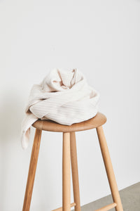 Creamy White Organic Selanik Rib Knit | Mind The Maker | By The Half Yard