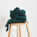 Load image into Gallery viewer, Bottle Green Organic Selanik Rib Knit | Mind The Maker | By The Half Yard
