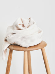 Load image into Gallery viewer, Creamy White Organic Selanik Rib Knit | Mind The Maker | By The Half Yard
