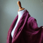 Load and play video in Gallery viewer, 2YD PRECUT; Rose Tea Grenada Grid Sandwashed Cupro Tencel
