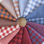 Load image into Gallery viewer, Gingham Dobby Hearts in Sunday Best | Queen of Hearts | Fableism Supply Co
