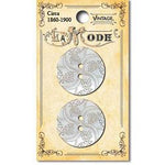 Load image into Gallery viewer, 1" Art Nouveau Flower Pearl Buttons | LaMode
