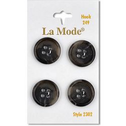 3/4" Marled Gray Buttons | LaMode