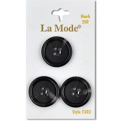 7/8" Marled Gray Buttons | LaMode