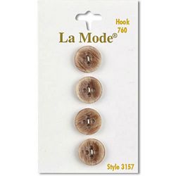 1/2" Tan Buttons | LaMode